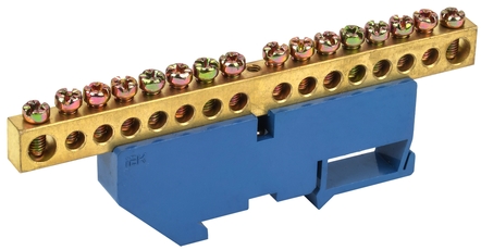 Шина N ноль на DIN-изоляторах ШНИ-8х12-16-Д-С