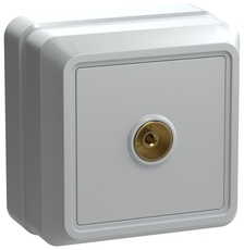 ОКТАВА Розетка телевизионная белая