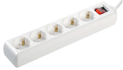 Удлинитель бытовой 5х3м с заземлением с выключателем 16А У05К