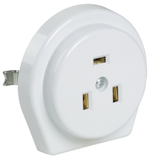 Розетка скрытая разборная для плиты с заземлением 32А белая РПпл11-01-Ст