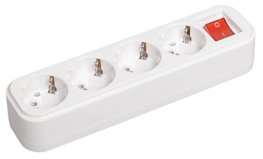 Розетка переносная разборная выключатель К04В 4 места CLASSIC