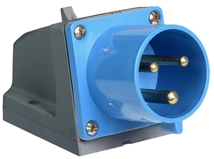 Вилка кабельная 32А 2Р+E IР44 на поверхность 220В 523