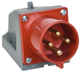 Вилка кабельная 32А 3Р+E IР44 на поверхность 380В 524