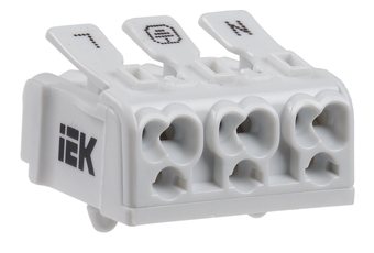 Клемма пружинная соединительная КСПн3-L+N+PE