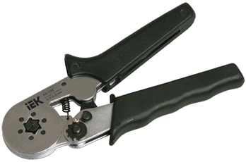 Клещи обжимные 0.5-6мм.кв шестигранный наконечник-гильза КО-08Е