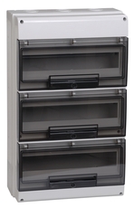 Щит распределительный навесной ЩРн-П-48 прозрачная дверь IP66 белый КМПн 3/48