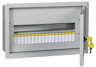 Щит распределительный встраиваемый ЩРв-18з-3 36 металлический, с замком, УХЛ3, IP31