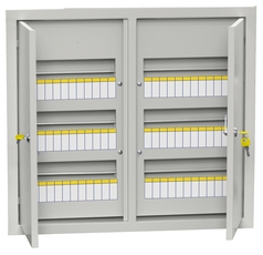 Щит распределительный встраиваемый ЩРв-72з-3 36 металлический, с замком, УХЛ3, IP31