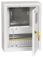 Щит учетно-распределительный навесной ЩУРн-1/12 IP31 замок окно