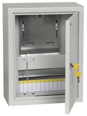 Щит учетно-распределительный навесной ЩУРн-1/12з с замком IP31