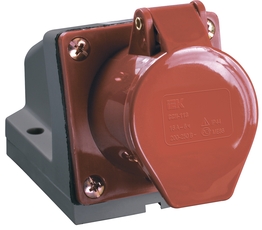 Розетка кабельная 32А 3Р+PE IР44 на поверхность 380 В 124