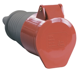 Розетка кабельная 32А 3Р+E IР44 переносная 380В 224