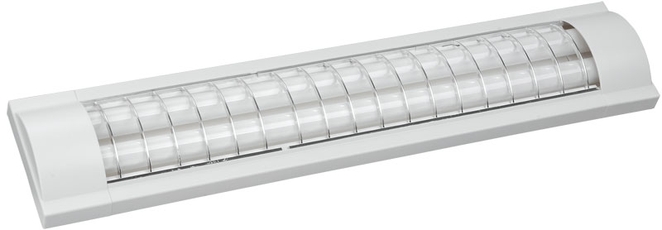 Светильник люминесцентный ЛПО-2х18 ЭПРА без стекла с лампой G13 декоративный решетка