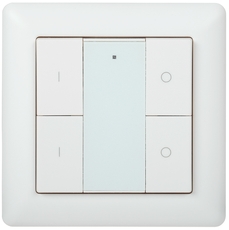 Панель управления DALI 2 адреса 4 кнопки пластик белый