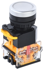 Кнопка управления D8-11 d=22мм 1з+1р белая IEK