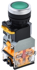 Кнопка управления D8-11D d=22мм 1з+1р с подсветкой зеленая IEK