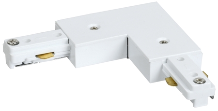 Соединитель L-обр. для однофазного шинопровода белый IEK