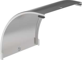 Крышка поворота плавного 90град верт. внешн. 100мм IEK