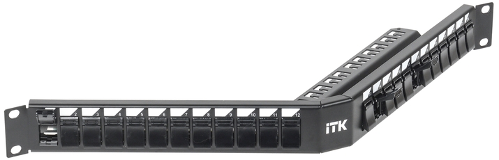 ITK 1U Модульная патч-панель UTP 24 порта V-тип