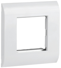 ITK Лицевая рамка для модуля Mosaic 80х80мм метталлический суппорт белая