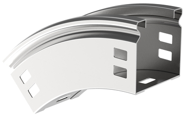 Поворот плавный 45град верт. внешний 50х50мм IEK