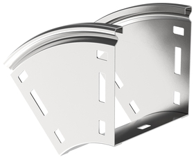 Поворот плавный 45град верт. внешний 80х80мм IEK