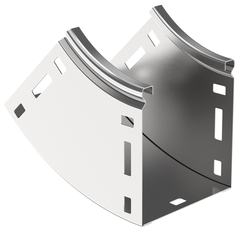 Поворот плавный 45град верт. внутренний 80х80мм IEK