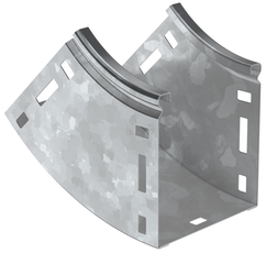 Поворот плавный 45град верт. внутренний 80х80мм HDZ IEK