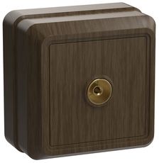 РТВ20-ОД Розетка 1местн. телевиз. ОКТАВА (дуб)