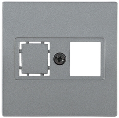 НK45-1-БА Накладка комп. RJ45 Cat5e/6 BOLERO антрацит IEK