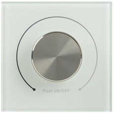 Диммер поворотный DALI (Broadcast) 125мА стекло белый IEK