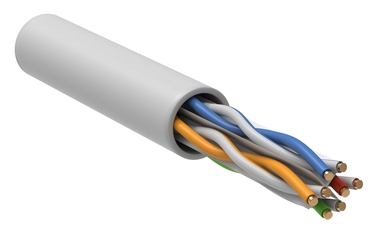 ITK Каб. в. п. U/UTP кат. 6 4х2х23AWG solid LSZH 305м бел.