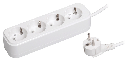 Удлинитель У04 4 места 2Р+РЕ/1.5 метра 3х1мм2 16А/250В CLASSIC IEK