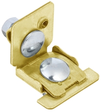 Держатель проводника круглого 6-10мм для фальца 0,6-8мм латунь IEK