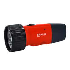 Фонарь прожекторный аккумуляторный MLA 01-R 5LED 120Lm 6ч 2 режима, з/у 230В КРАСНЫЙ | 4690612031750 | IN HOME