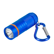 Фонарь-брелок KL 61B LED батарейки в комплекте алюминиевый СИНИЙ | 4690612032054 | IN HOME