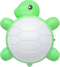 Ночник светодиодный NLA 04-TG ЧЕРЕПАШКА зелёная с выключателем 230В | 4690612029009 | IN HOME