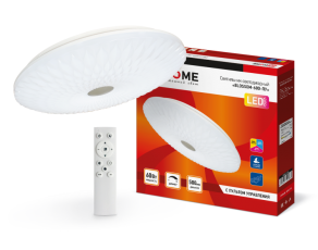 Светильник светодиодный COMFORT BLOSSOM 60Вт 230В 3000-6500K 4800Лм 500x85мм с пультом ДУ | 4690612025988 | IN HOME