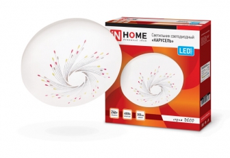 Светильник светодиодный серии DECO 24Вт 230В 4000К 1560лм 300х55мм КАРУСЕЛЬ | 4690612021874 | IN HOME