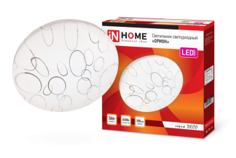 Светильник светодиодный серии DECO 36Вт 230В 6500К 2340лм 350х55мм ОРИОН | 4690612025087 | IN HOME