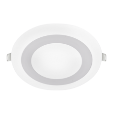 Светильник светодиодный встраиваемый круглый RLP-BL 9Вт 230В 4000К 540Лм 145мм с подсветкой белая IP20 | 4690612032962 | IN HOME