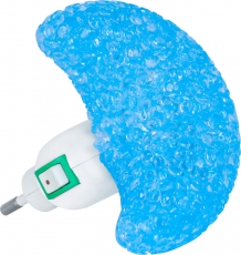 Ночник светодиодный NLA 10-MB МЕСЯЦ синий с выключателем 230В | 4690612028910 | IN HOME