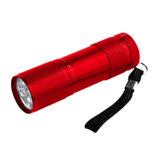 Фонарь универсальный FLA 61R 9LED 3ААА алюминиевый КРАСНЫЙ | 4690612031712 | IN HOME