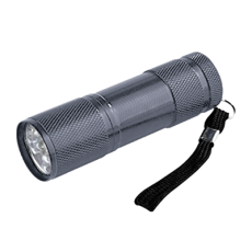 Фонарь универсальный FLA 61S 9LED 3ААА алюминиевый СЕРЫЙ | 4690612031729 | IN HOME