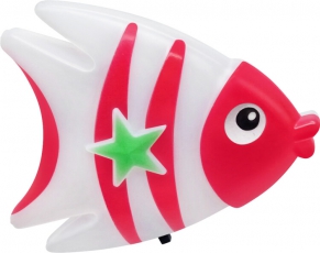 Ночник светодиодный NLA 05-FR РЫБКА красная с выключателем 230В | 4690612029047 | IN HOME