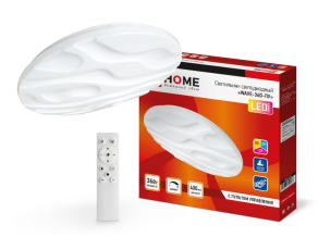 Светильник светодиодный COMFORT WAVE 36Вт 230В 3000-6500K 2900Лм 400x70мм с пультом ДУ | 4690612025940 | IN HOME