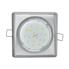 Светильник встраиваемый GX53R-SC-standard металл под лампу GX53 230В КВАДРАТ хром | 4690612024400 | IN HOME