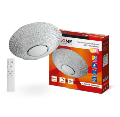 Светильник светодиодный COMFORT CRYSTAL 36Вт 230В 3000-6500K 2900Лм 400x100мм с пультом ДУ | 4690612025926 | IN HOME