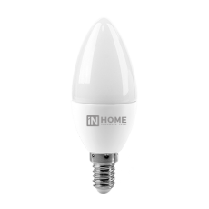 Лампа светодиодная LED-СВЕЧА-VC 8Вт 230В Е14 3000К 720Лм | 4690612020426 | IN HOME