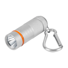 Фонарь-брелок KL 61S LED батарейки в комплекте алюминиевый СЕРЫЙ | 4690612032047 | IN HOME